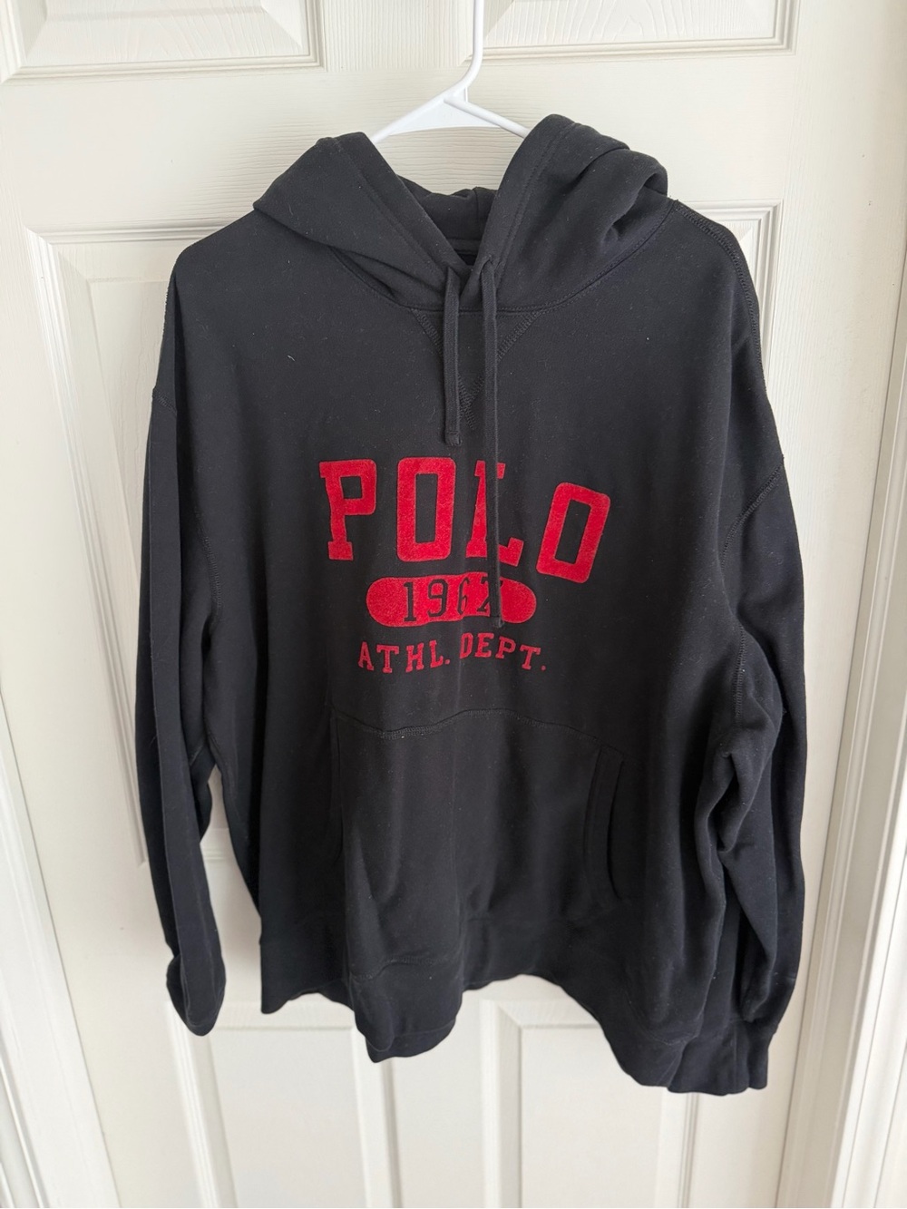 Polo by Ralph Lauren Black Hoodie with Red POLO Script